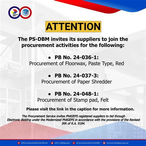 philgeps regional depot|Procurement Service .